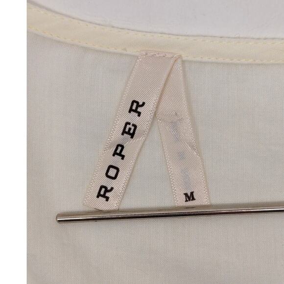 Roper Bohemian Embroidered Tunic Top Size Medium - Picture 4 of 9